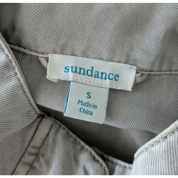 Sundance Catalog Gray Tan Rochelle Floral Jacket Size Small Tencel Lightweight - Picture 3 of 7